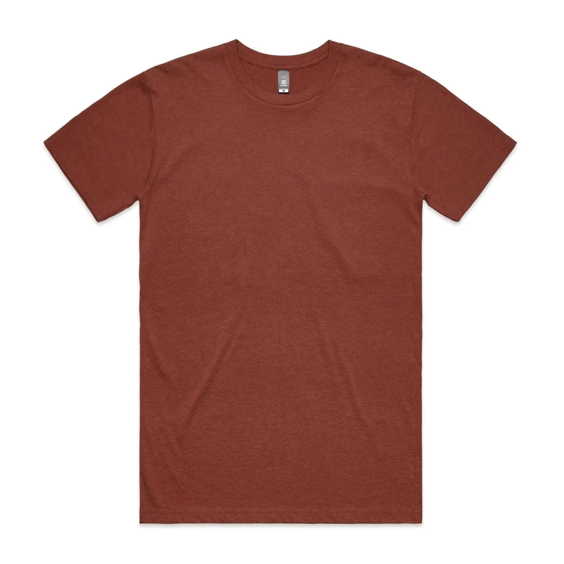 As Colour Men's staple marle tee 5001M Casual Wear As Colour BRICK MARLE SML